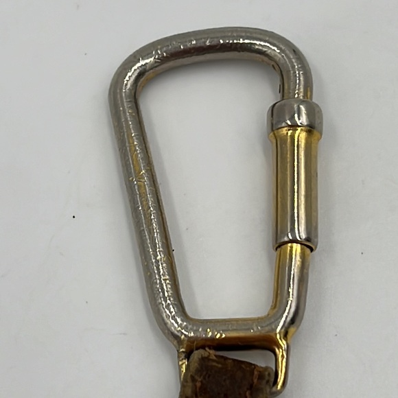 Authentic OLD GUCCI Interlocking G Tag Plate Key Ring Charm - Picture 4 of 15